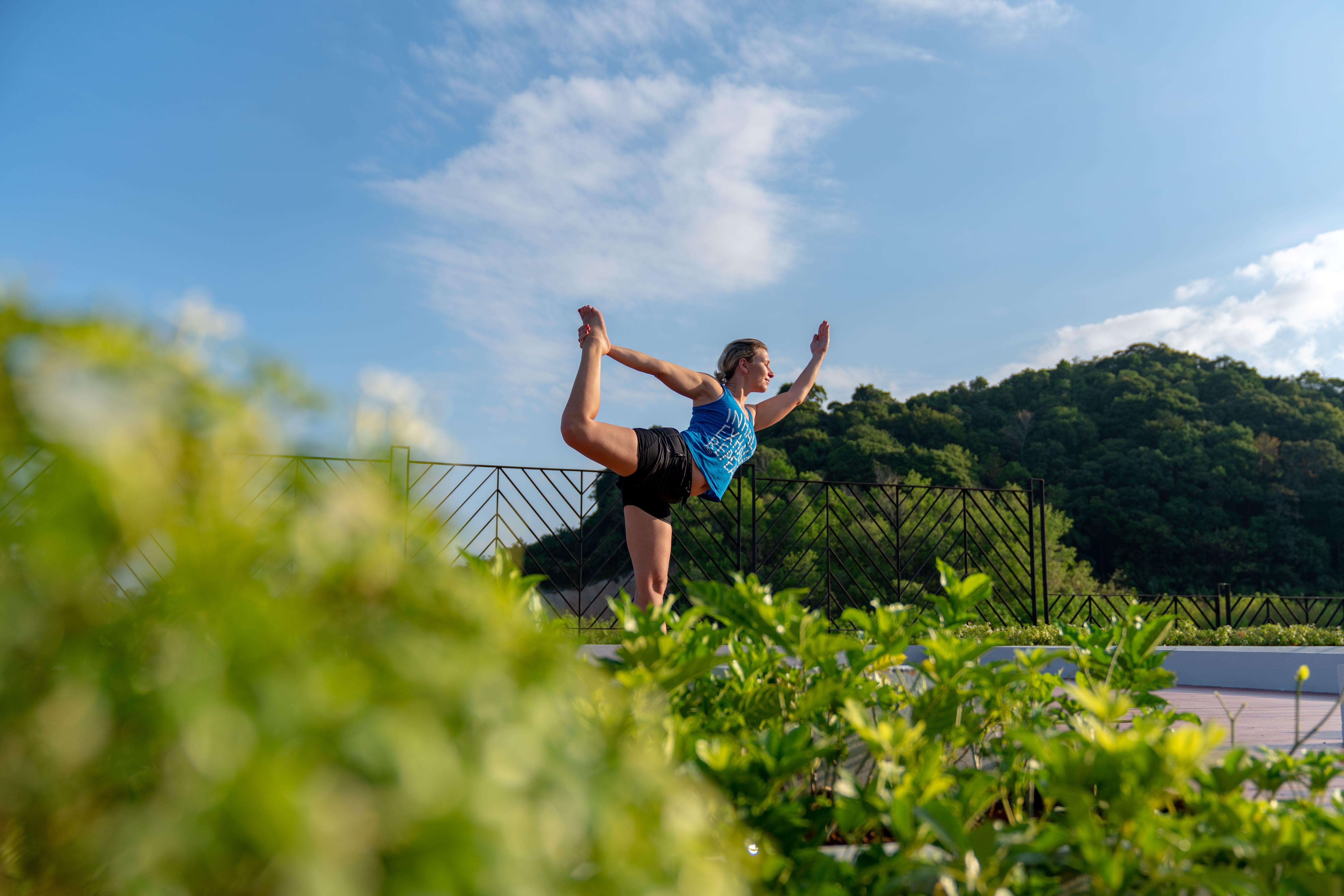 Anana Ecological Resort Krabi - Sha Extra Plus Ao Nang Bagian luar foto A woman practicing yoga