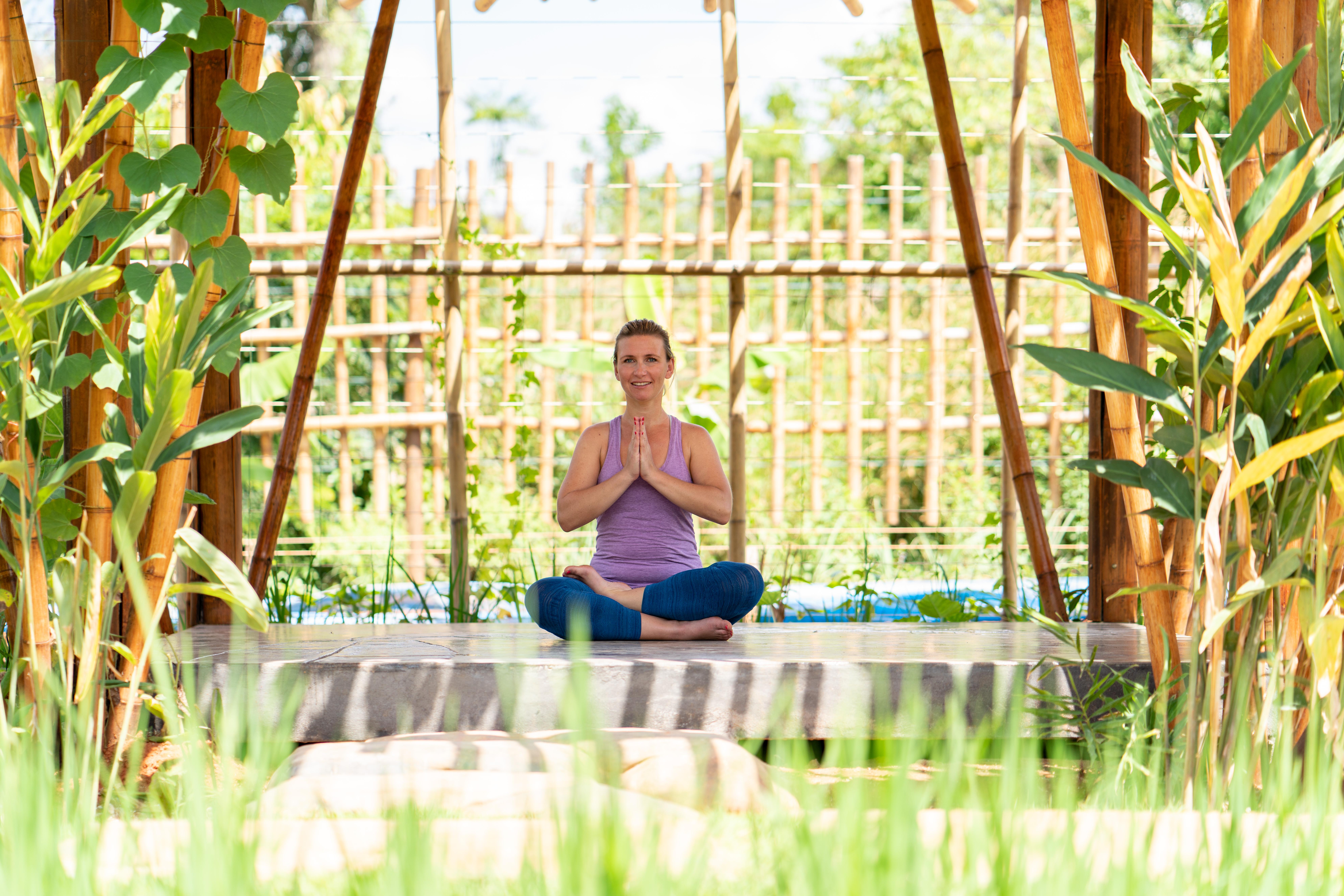 Anana Ecological Resort Krabi - Sha Extra Plus Ao Nang Bagian luar foto A man meditating